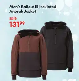 Sport Chek MEN'S BAILOUT III INSULATED ANORAK JACKET offer