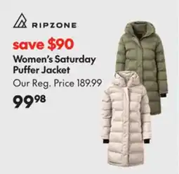 Sport Chek RIPZONE WOMEN'S SATURDAY PUFFER JACKET offer