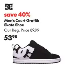 Sport Chek DC MEN'S COURT GRAFFIK SKATE SHOE offer