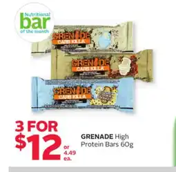 Rexall GRENADE High Protein Bars offer