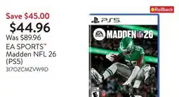 Walmart EA SPORTS Madden NFL 26 (PS5) offer
