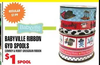 Len's Mill Stores BABYVILLE RIBBON 6YD SPOOLS offer