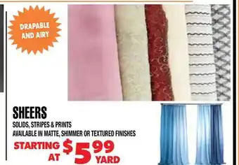 Len's Mill Stores SHEERS offer