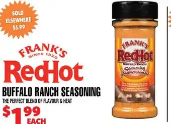 Len's Mill Stores FRANK'S RedHot BUFFALO RANCH SEASONING offer