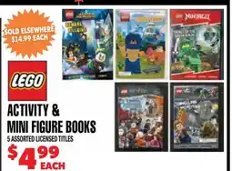 Len's Mill Stores LEGO ACTIVITY & MINI FIGURE BOOKS offer