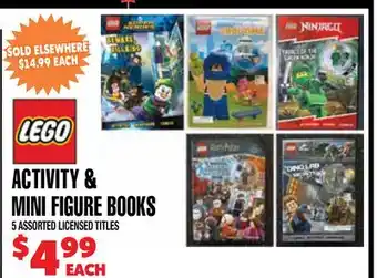 Len's Mill Stores LEGO ACTIVITY & MINI FIGURE BOOKS offer