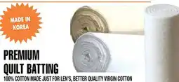 Len's Mill Stores PREMIUM QUILT BATTING 96 offer