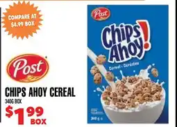 Len's Mill Stores POST CHIPS AHOY CEREAL offer