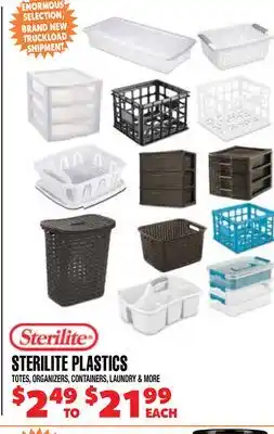 Len's Mill Stores STERILITE PLASTICS offer