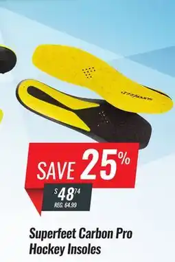 Hockey Life SUPERFEET CARBON PRO HOCKEY INSOLES offer