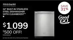 Goemans Appliances FRIGIDAIRE PROFESSIONAL 24 BUILT-IN STAINLESS STEEL DISHWASHER WITH CLEANBOOST offer