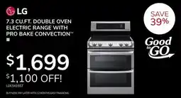Goemans Appliances LG 7.3 CU. FT. DOUBLE OVEN ELECTRIC RANGE WITH PRO BAKE CONVECTION offer