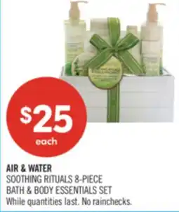 Shoppers Drug Mart AIR & WATER SOOTHING RITUALS 8-PIECE BATH & BODY ESSENTIALS SET offer