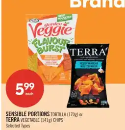 Shoppers Drug Mart SENSIBLE PORTIONS TORTILLA (170g) or TERRA VEGETABLE (141g) CHIPS offer