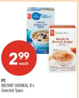 Shoppers Drug Mart PC INSTANT OATMEAL offer