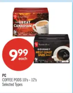 Shoppers Drug Mart PC COFFEE PODS 10's - 12's offer