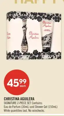 Shoppers Drug Mart CHRISTINA AGUILERA SIGNATURE 2-PIECE SET Contains: Eau de Parfum (30mL) and Shower Gel (150mL) offer