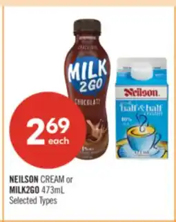Shoppers Drug Mart NEILSON CREAM or MILK2GO offer