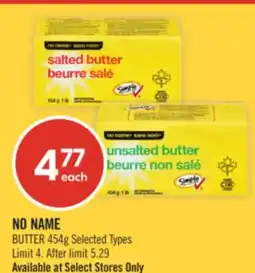 Shoppers Drug Mart NO NAME BUTTER offer