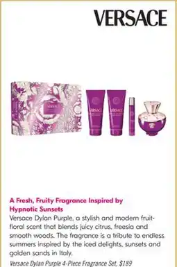 Shoppers Drug Mart Versace Dylan Purple 4-Piece Fragrance Set offer