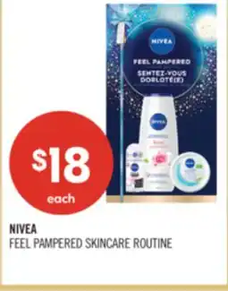 Shoppers Drug Mart NIVEA FEEL PAMPERED SKINCARE ROUTINE offer