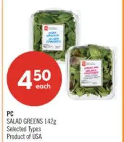 Shoppers Drug Mart PC SALAD GREENS offer