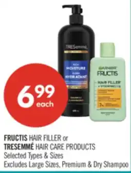 Shoppers Drug Mart FRUCTIS HAIR FILLER or TRESEMMÉ HAIR CARE PRODUCTS offer