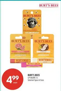 Shoppers Drug Mart BURT'S BEES LIP BALMS offer