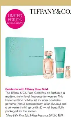 Shoppers Drug Mart Tiffany & Co. Rose Gold 3-Piece Fragrance Gift Set offer