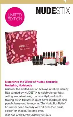 Shoppers Drug Mart NUDESTIX 12 Days of Blush Beauty Box offer