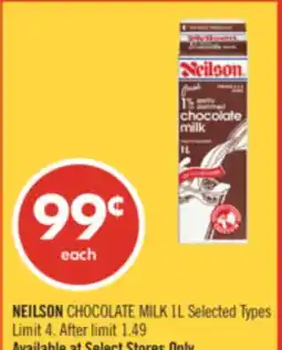 Shoppers Drug Mart NEILSON CHOCOLATE MILK 1L offer