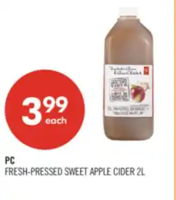 Shoppers Drug Mart PC FRESH-PRESSED SWEET APPLE CIDER offer