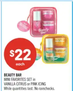 Shoppers Drug Mart BEAUTY BAR MINI FAVORITES SET in VANILLA CITRUS or PINK ICING offer