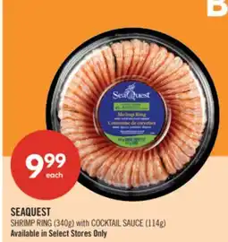 Shoppers Drug Mart SEAQUEST SHRIMP RING (340g) with COCKTAIL SAUCE (114g) offer