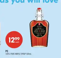 Shoppers Drug Mart PC 100% PURE MAPLE SYRUP offer