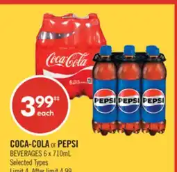 Shoppers Drug Mart COCA-COLA or PEPSI BEVERAGES offer