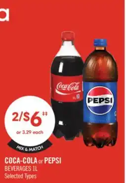 Shoppers Drug Mart COCA-COLA or PEPSI BEVERAGES offer