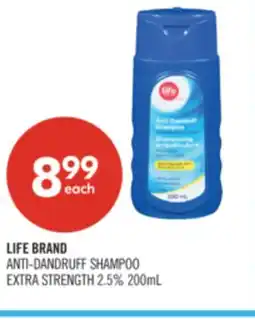 Shoppers Drug Mart LIFE BRAND ANTI-DANDRUFF SHAMPOO EXTRA STRENGTH 2.5% offer