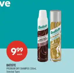 Shoppers Drug Mart BATISTE PREMIUM DRY SHAMPOO offer