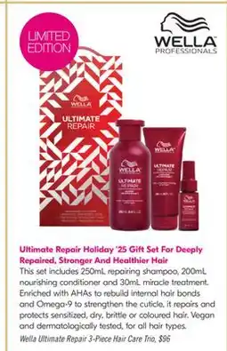 Shoppers Drug Mart Wella Ultimate Repair 3-Piece Hair Care Trio offer