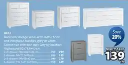 JYSK HULL Bedroom storage series offer