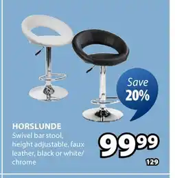 JYSK HORSLUNDE Swivel bar stool offer