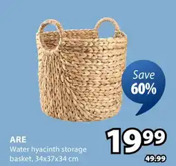 JYSK ARE Water hyacinth storage offer