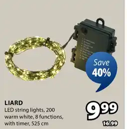 JYSK LIARD LED string lights offer
