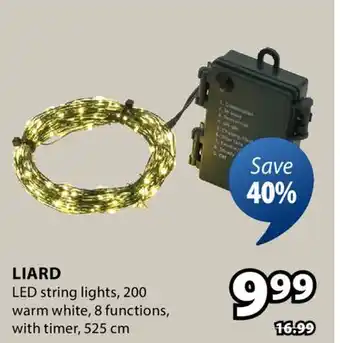 JYSK LIARD LED string lights offer
