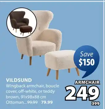 JYSK VILDSUND Wingback armchair offer