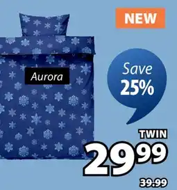 JYSK AURORA FLANNEL DUVET COVER SET offer