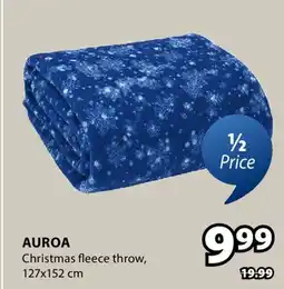 JYSK AUROA Christmas fleece throw offer