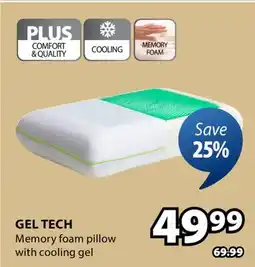 JYSK Gel Tech Memory foam pillow offer