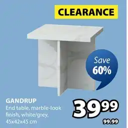 JYSK Gandrup End table offer